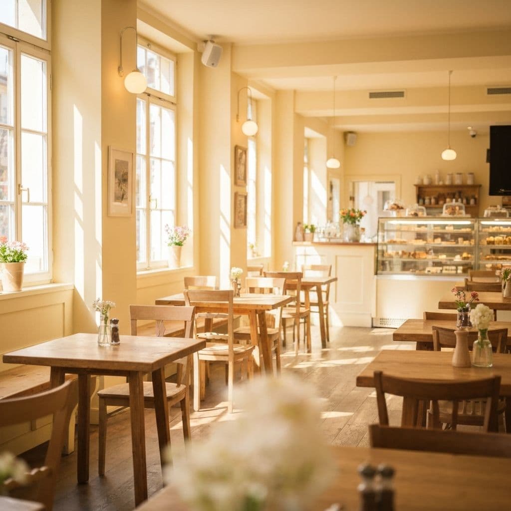 Gemütliches Café-Interieur